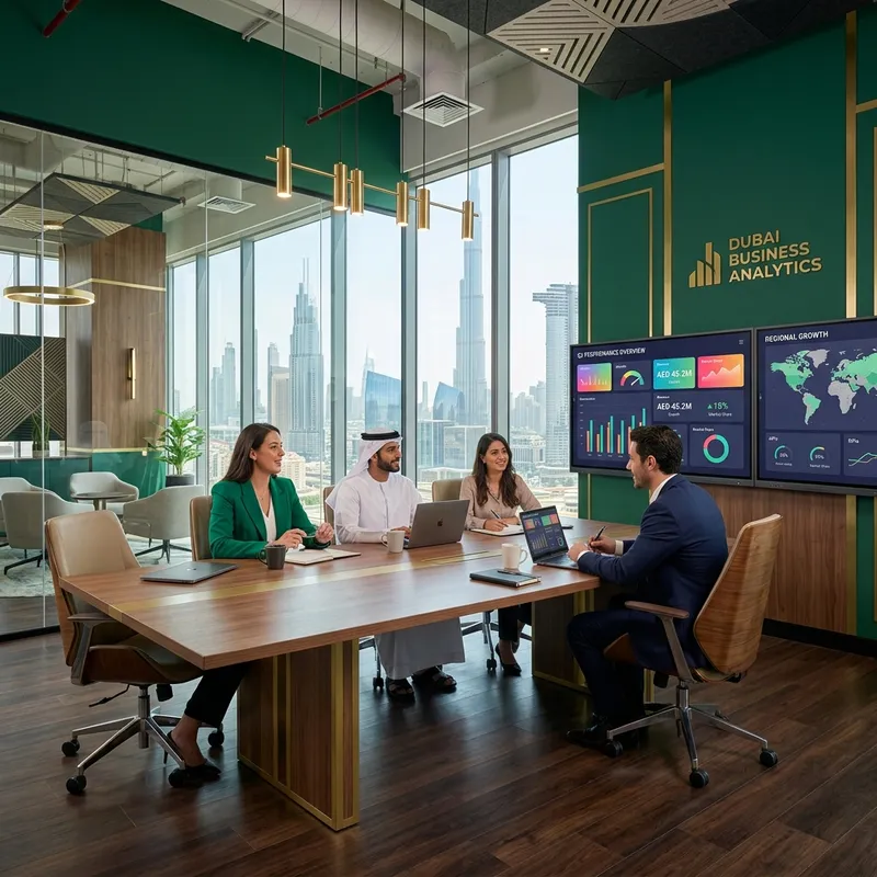 EmirixTech team collaborating in a modern office setup in Dubai
